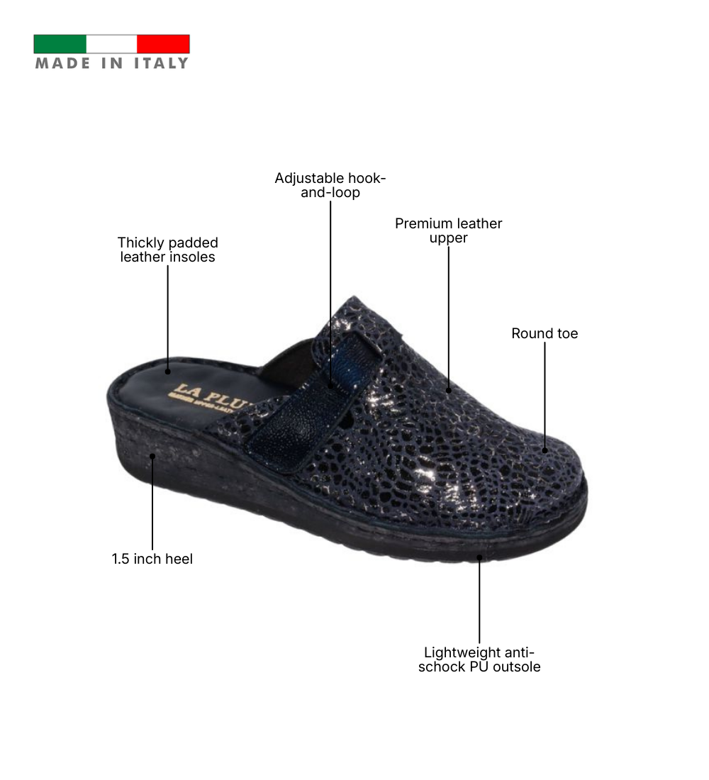 Hava Woman's Slip-On Leather Comfort Sandal