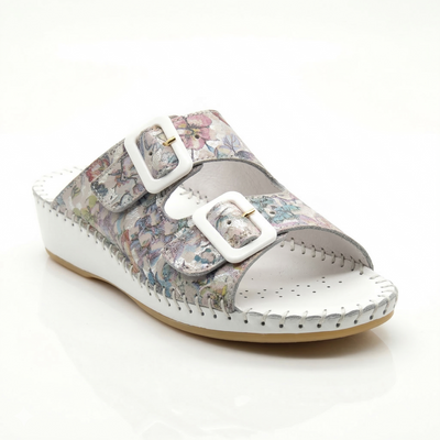 Jen Women’s Leather Comfort Slide Sandal