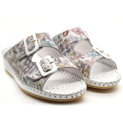 Jen Women’s Leather Comfort Slide Sandal