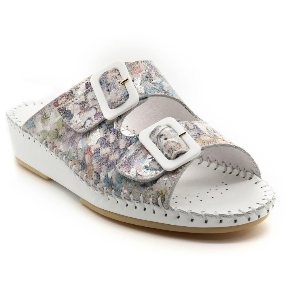 Jen Women’s Leather Comfort Slide Sandal