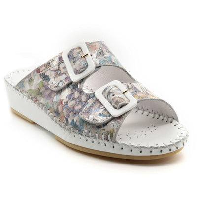 Jen Women’s Leather Comfort Slide Sandal