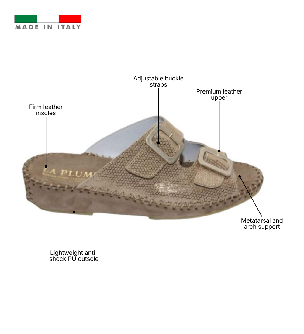 Jen Sparkle Leather Slide