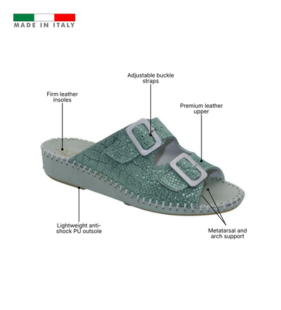 Jen Sparkle Leather Slide