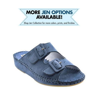 Jen Nubuck Leather Slide