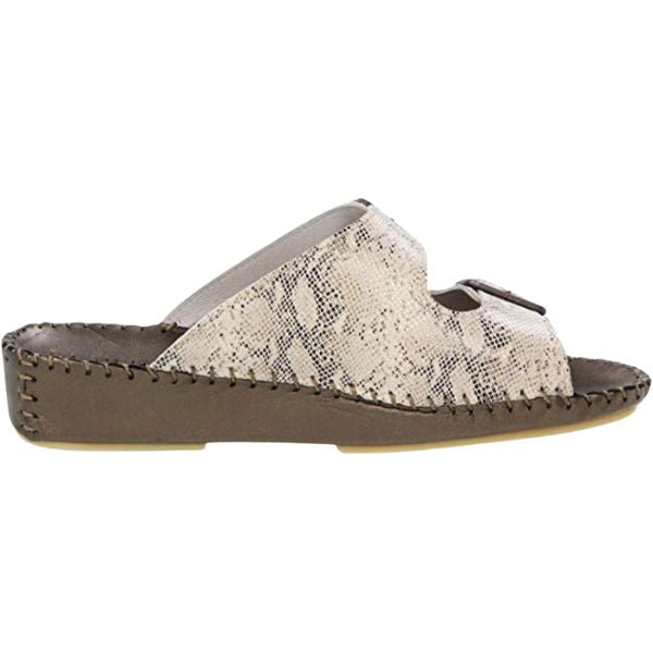 Jen Animal Print Leather Slide