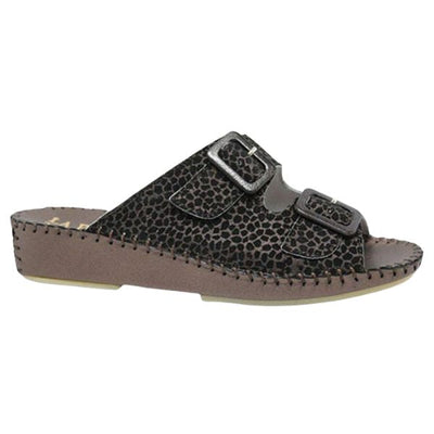 Jen Animal Print Leather Slide