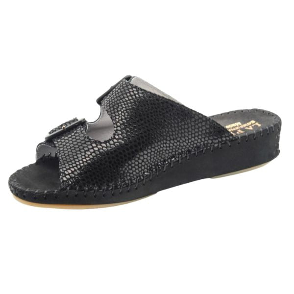 Jen Animal Print Leather Slide