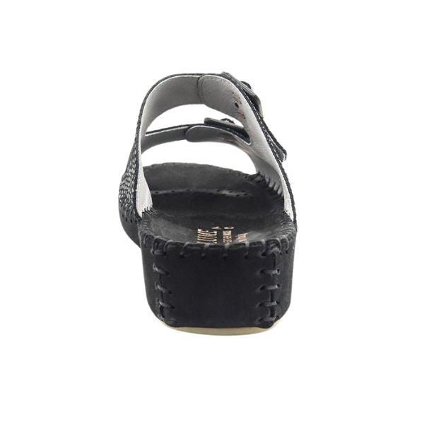Jen Animal Print Leather Slide