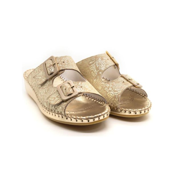 Jen Women’s Leather Comfort Slide Sandal