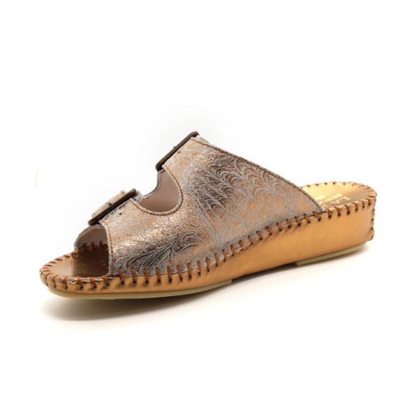 Jen Women’s Leather Comfort Slide Sandal