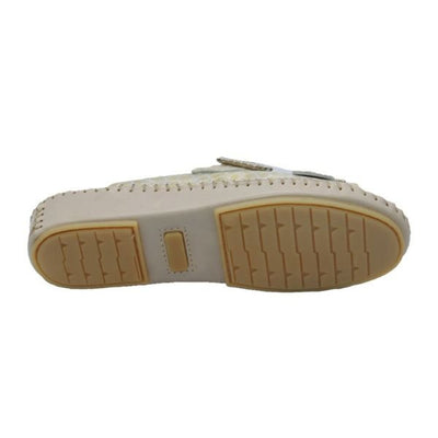 Jen Rhinestone Leather Slide