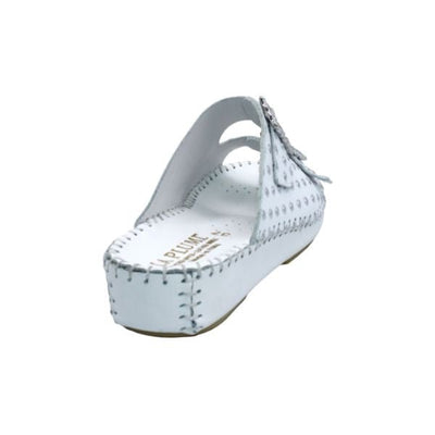 Jen Rhinestone Leather Slide