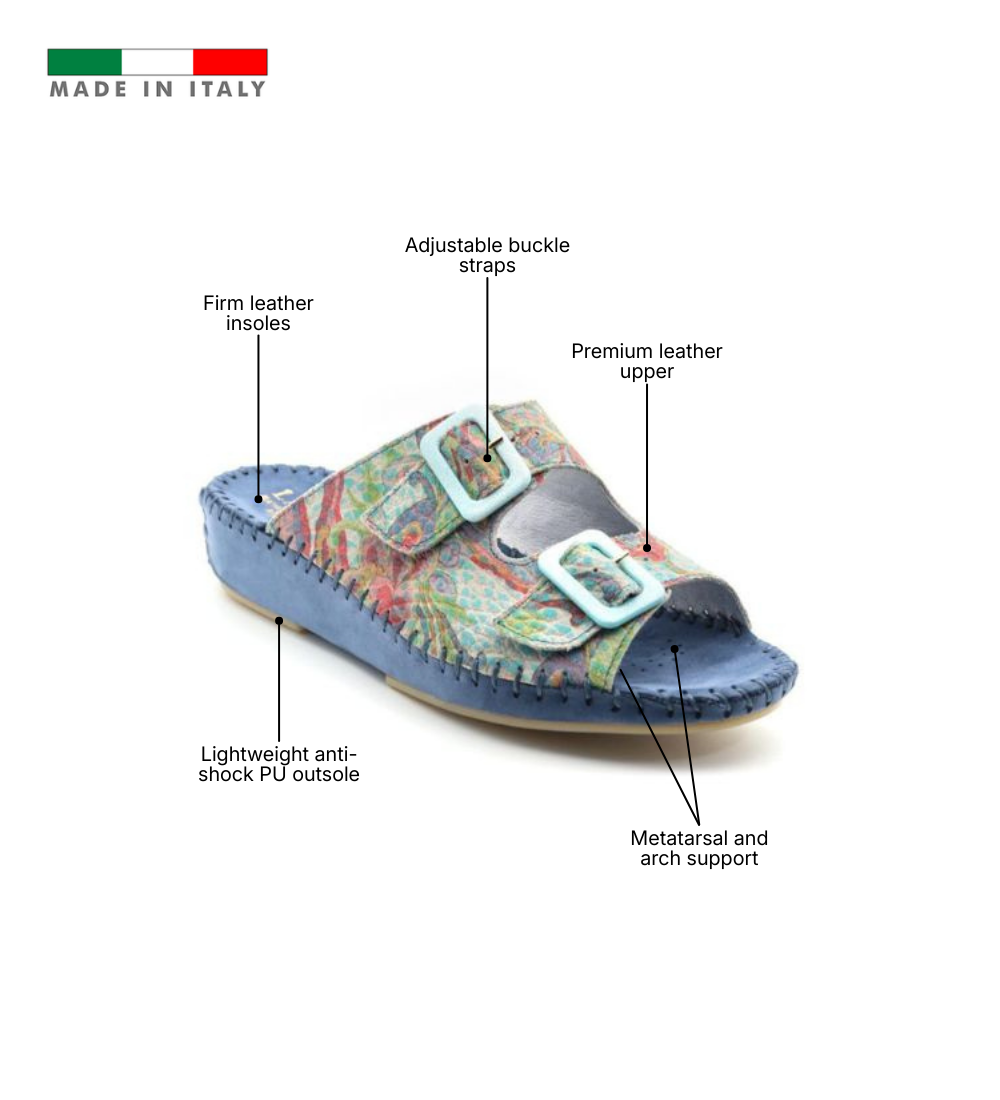 Jen Women’s Leather Comfort Slide Sandal