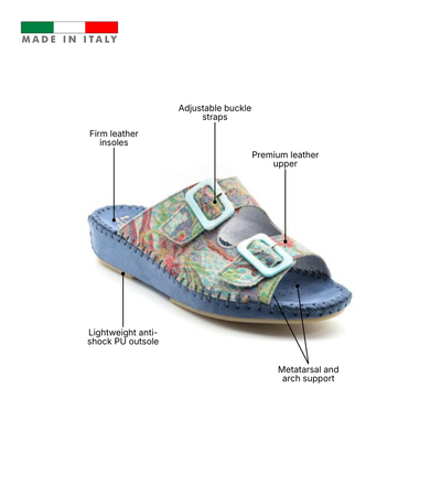 Jen Women’s Leather Comfort Slide Sandal