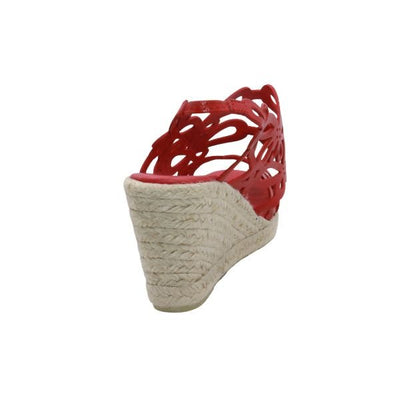 Eric Michael Jillian Laser-Cut Wedge Sandal