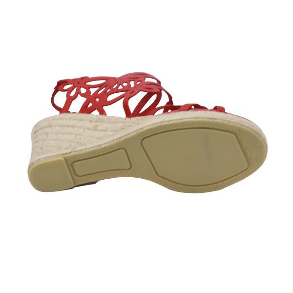 Eric Michael Jillian Laser-Cut Wedge Sandal