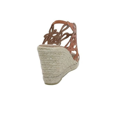 Eric Michael Jillian Laser-Cut Wedge Sandal