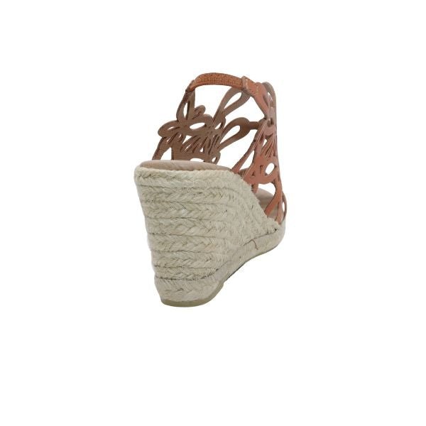 Eric Michael Jillian Laser-Cut Wedge Sandal