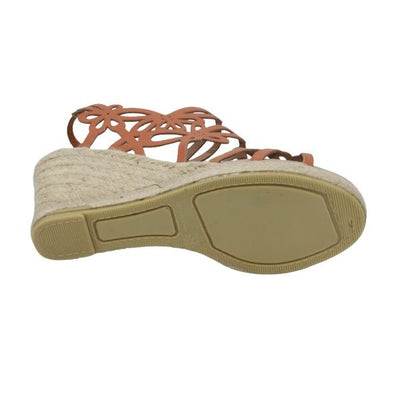 Eric Michael Jillian Laser-Cut Wedge Sandal