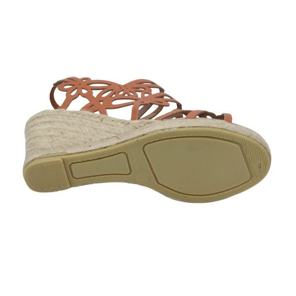 Eric Michael Jillian Laser-Cut Wedge Sandal