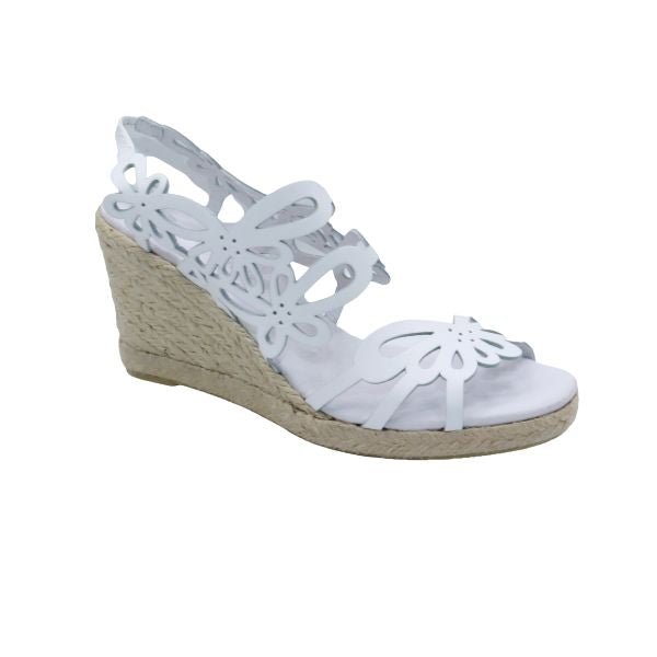 Eric Michael Jillian Laser-Cut Wedge Sandal