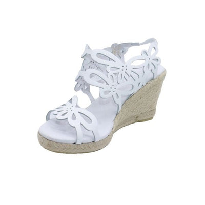 Eric Michael Jillian Laser-Cut Wedge Sandal