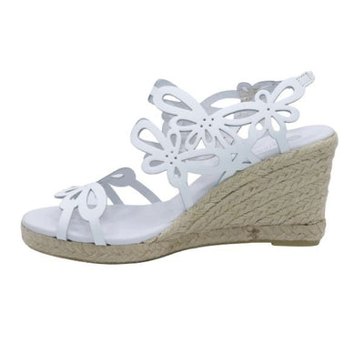 Eric Michael Jillian Laser-Cut Wedge Sandal