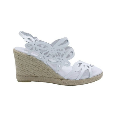 Eric Michael Jillian Laser-Cut Wedge Sandal