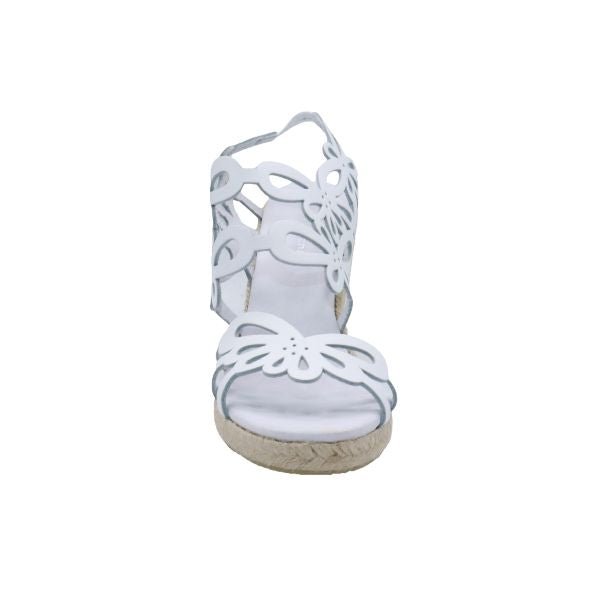Eric Michael Jillian Laser-Cut Wedge Sandal