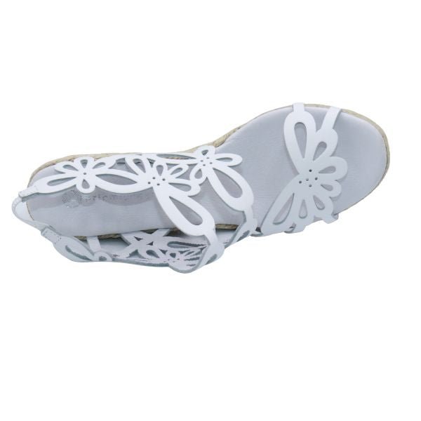 Eric Michael Jillian Laser-Cut Wedge Sandal