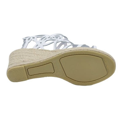 Eric Michael Jillian Laser-Cut Wedge Sandal