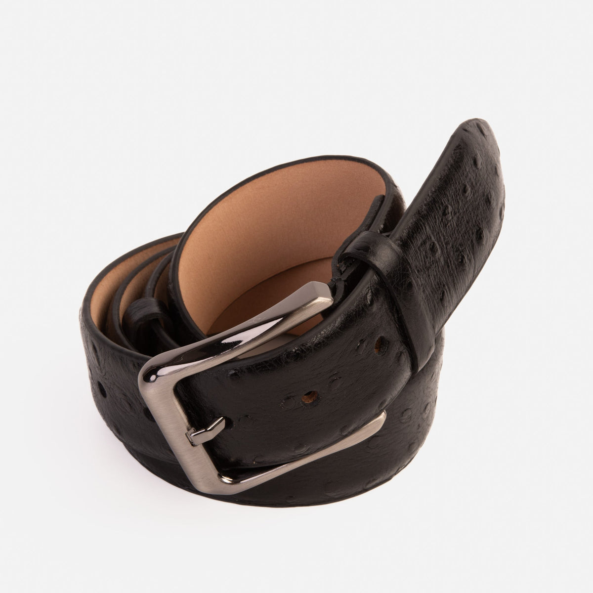 Vinci Leather The Johannesburg Black Leather Belt – product view 6