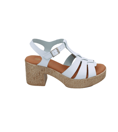 Eric Michael Joni Woven Leather Wedge Sandal