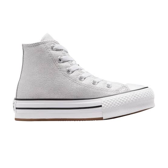 Converse Chuck Taylor All Star EVA Lift Little Kids' (PS) Platform High-Top Sneakers — Mouse/White/Black Platform High-Top (06129C)