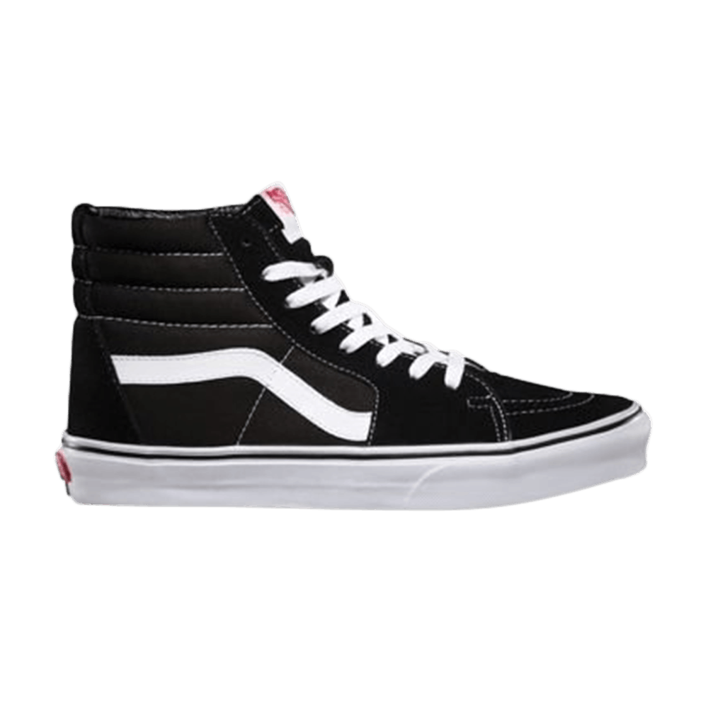 Vans Sk8-Hi Men's Sneakers — Black/Black/White Canvas High-Top