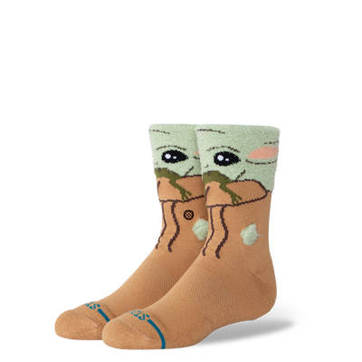 Stance X Star Wars Kids Poly Fuzzy Crew Socks - Grogu Hungry
