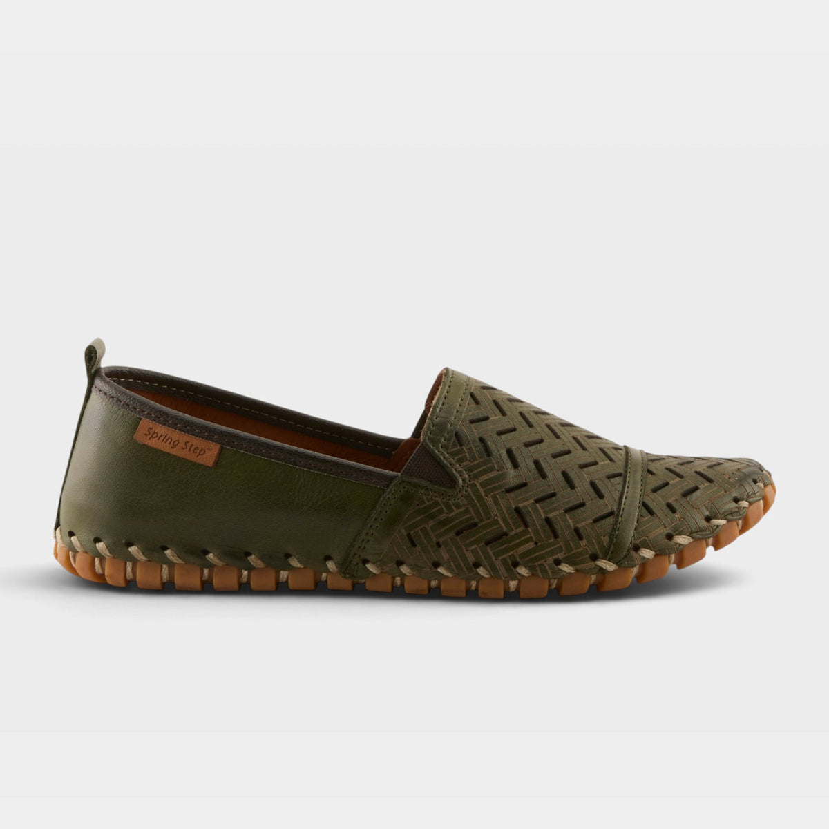 Spring Step Kapri Slip-On Shoes — OLIVE GREEN / EU 36 / 5.5 - 6