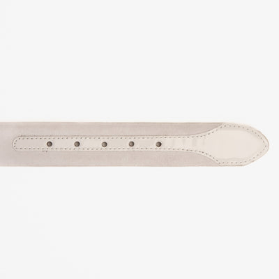 The Eugene White & Gold Woven Leather Belt