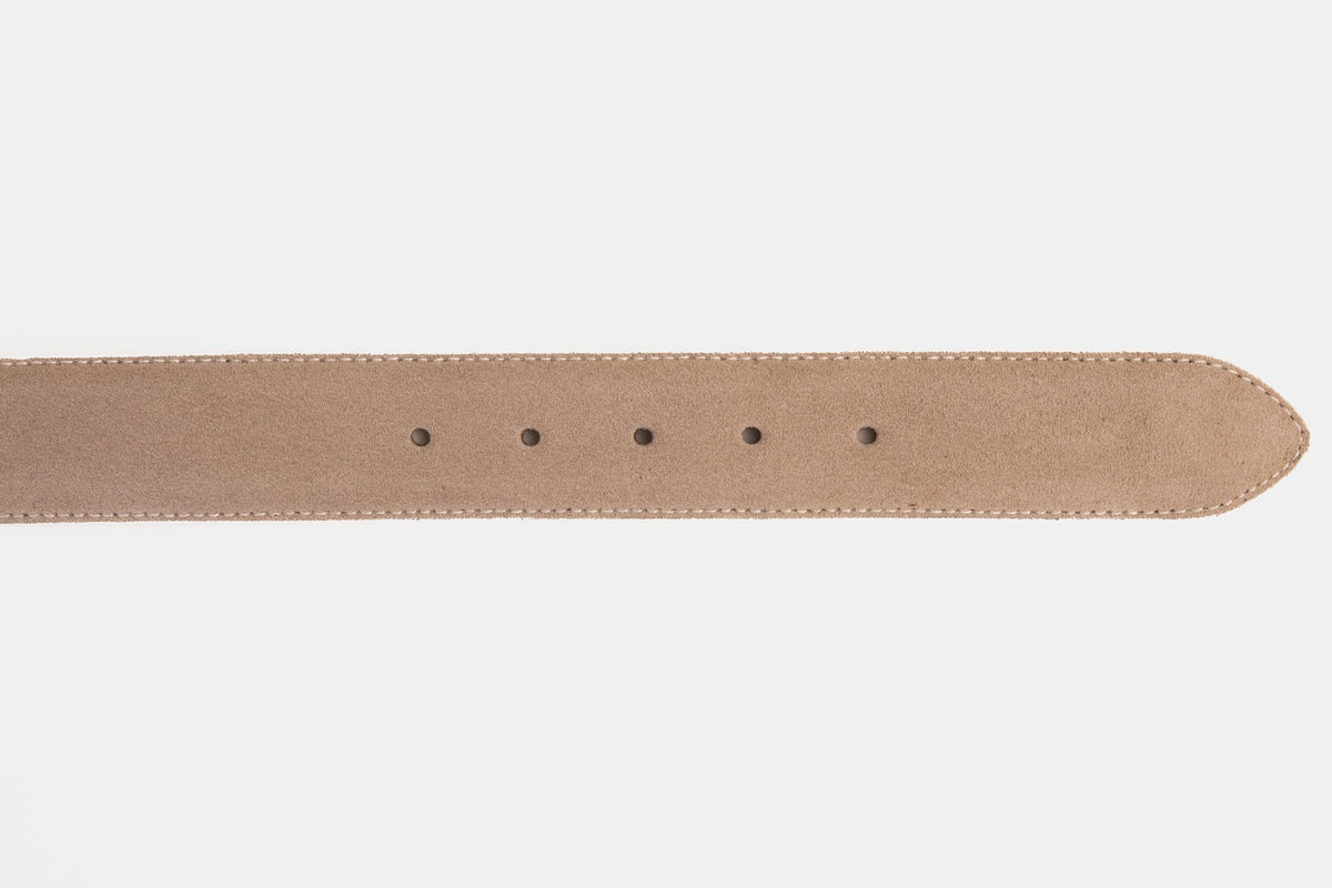 Vinci Leather The Bari Beige Leather Belt – product view 4