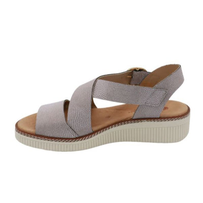 Eric Michael Khloe Strappy Leather Wedge Sandal