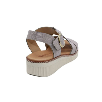 Eric Michael Khloe Strappy Leather Wedge Sandal