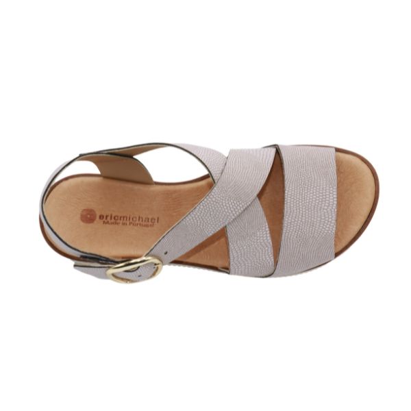 Eric Michael Khloe Strappy Leather Wedge Sandal