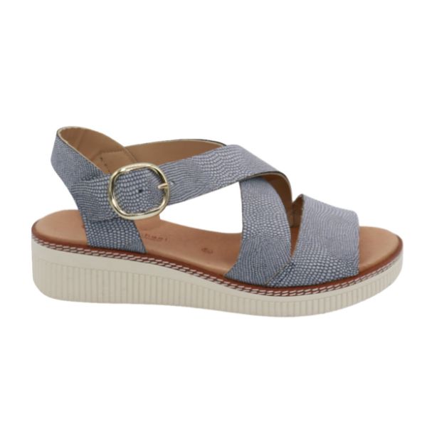 Eric Michael Khloe Strappy Leather Wedge Sandal