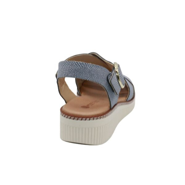Eric Michael Khloe Strappy Leather Wedge Sandal