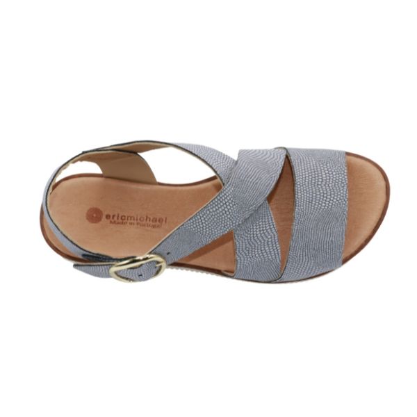 Eric Michael Khloe Strappy Leather Wedge Sandal