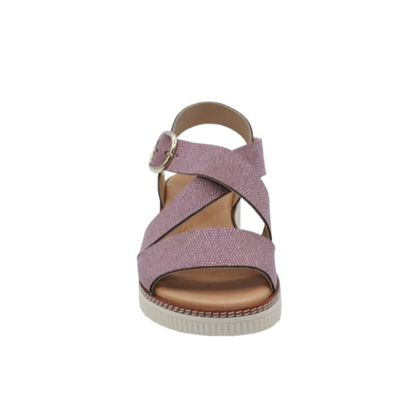 Eric Michael Khloe Strappy Leather Wedge Sandal