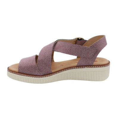 Eric Michael Khloe Strappy Leather Wedge Sandal