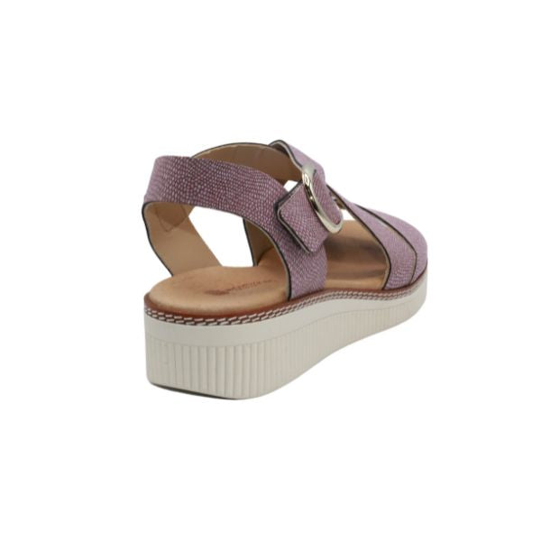 Eric Michael Khloe Strappy Leather Wedge Sandal