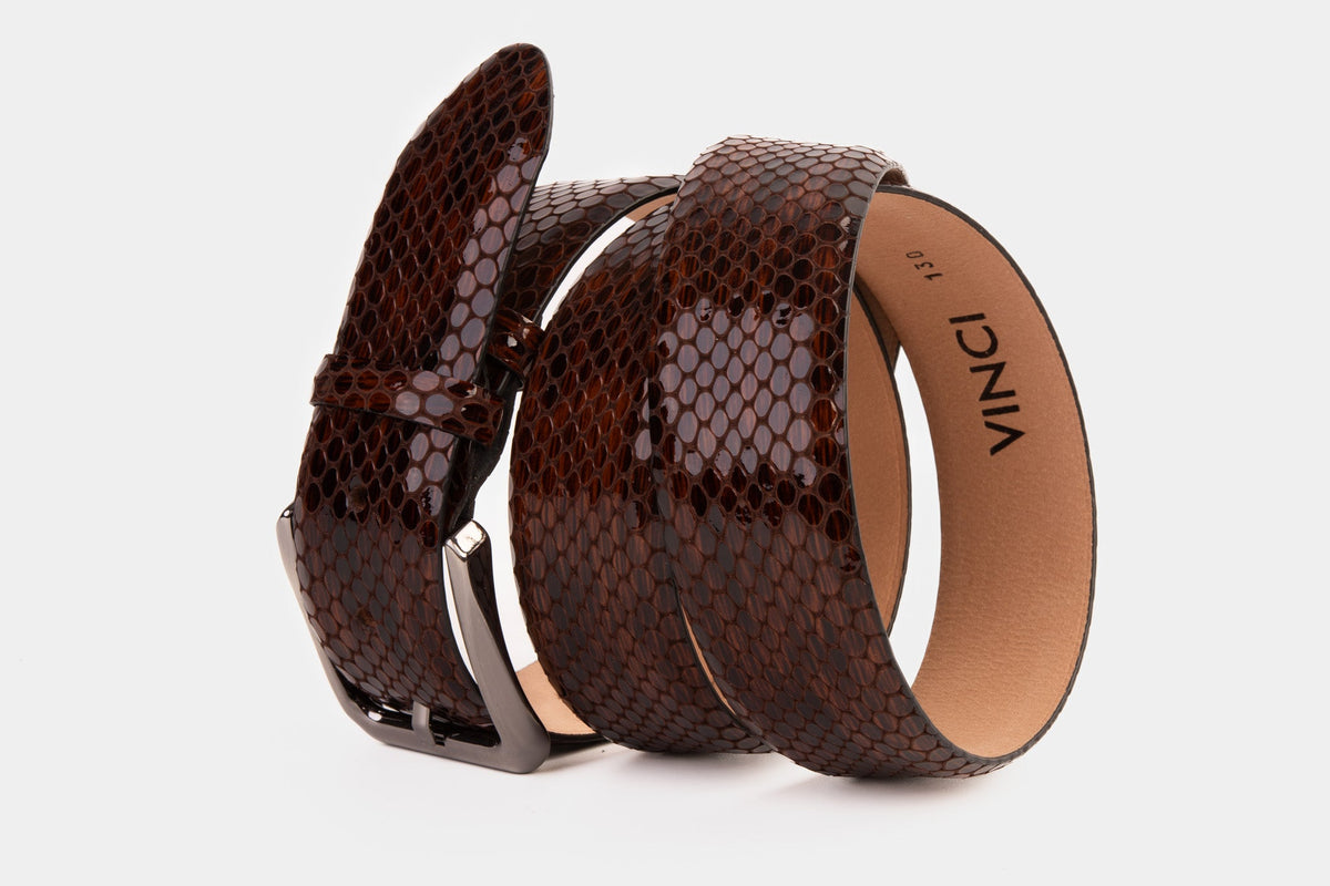 Vinci Leather The King Tan Leather Belt – product view 3