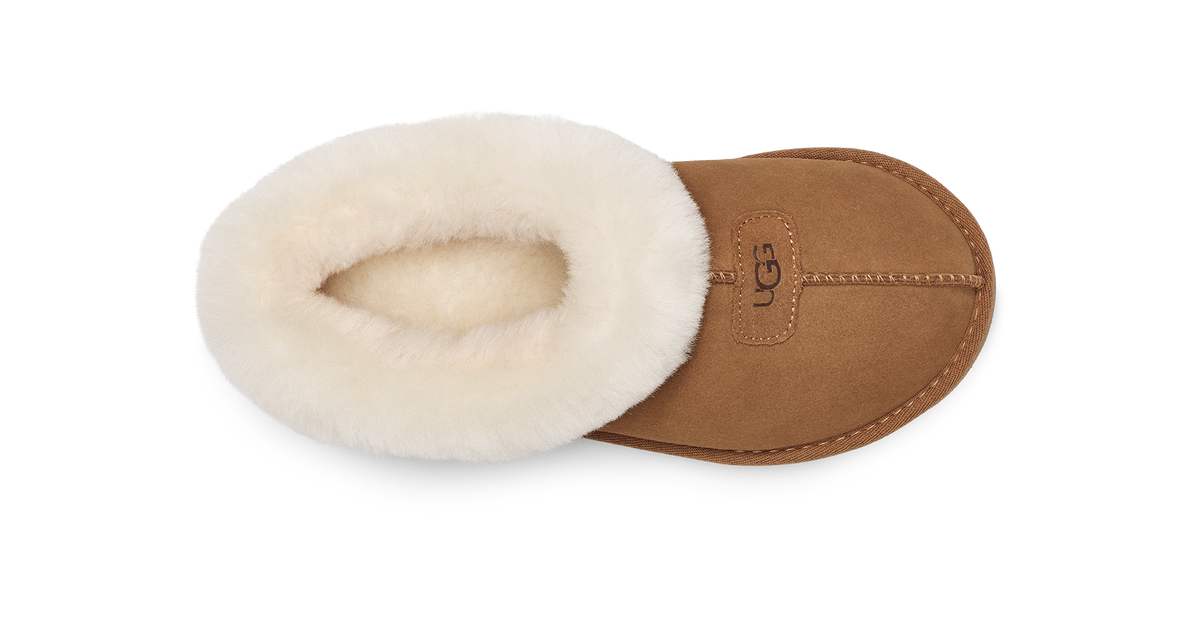UGG Tazzette Womens Platform Slippers — Chestnut Suede